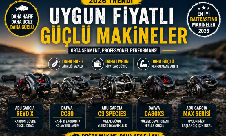 Uygun Fiyatlı Güçlü Baitcasting Makineler 2026