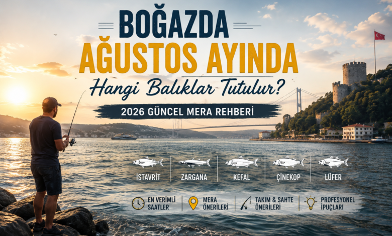 İstanbul Boğazı'nda ağustos ayında gün doğumunda spin takımıyla balık avına hazırlanan amatör balıkçı
