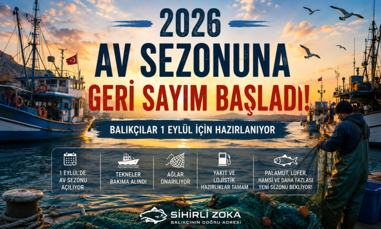 2026 av sezonu öncesinde limanda hazırlık yapan Türk balıkçı tekneleri