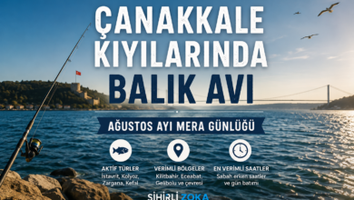 Çanakkale kıyılarında balık avı yapılan mera ağustos ayı günlüğü