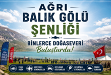 Ağrı Balık Gölü Şenliği sırasında Balık Gölü kıyısında düzenlenen etkinlikler ve ziyaretçiler