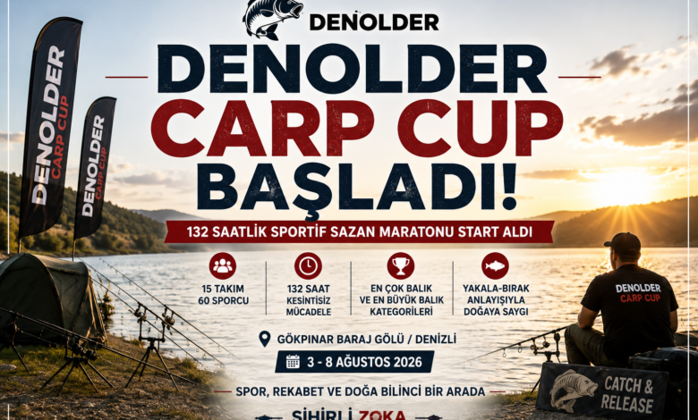 DENOLDER Carp Cup başladı, Gökpınar Baraj Gölü'nde sportif sazan balıkçılığı turnuvası