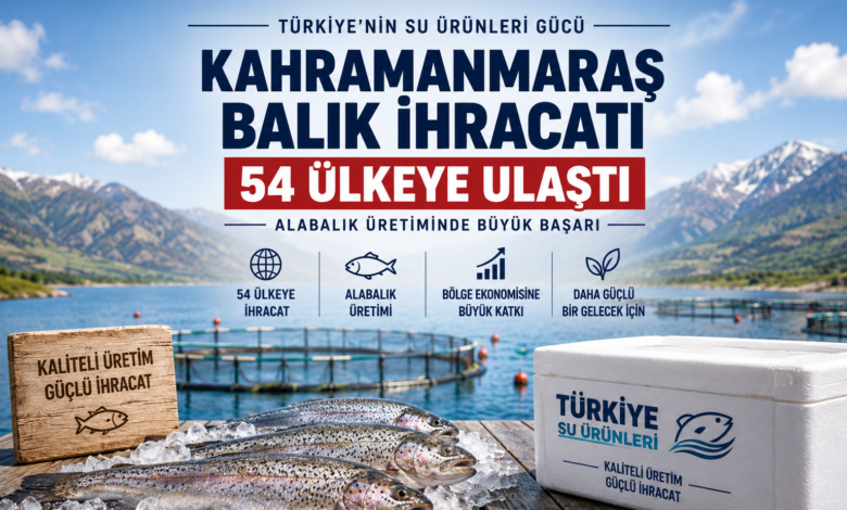 Kahramanmaraş balık ihracatı kapsamında işlenen alabalık ürünleri
