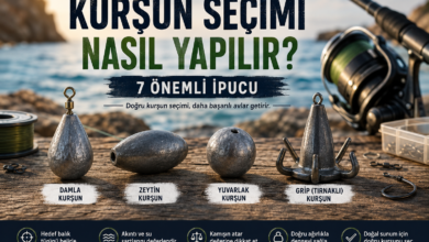 Kurşun seçimi nasıl yapılır rehberinde gezer, damla, zeytin ve grip olta kurşunları