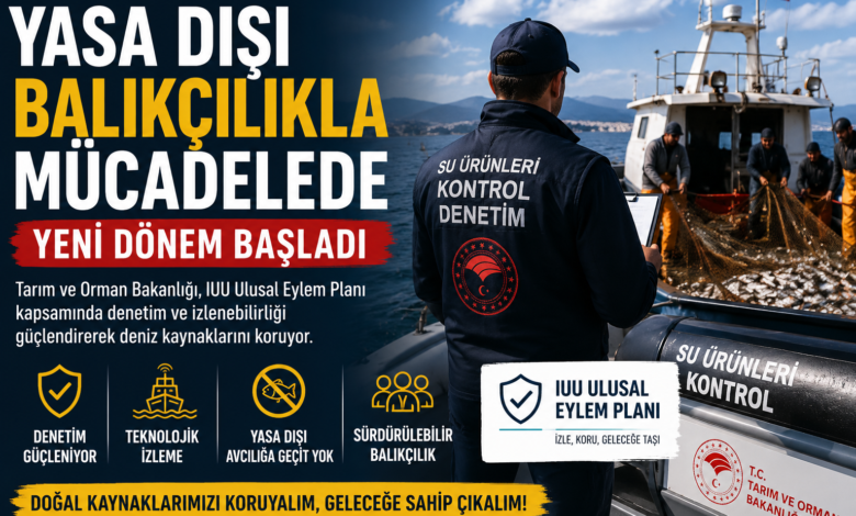 Yasa dışı balıkçılıkla mücadele kapsamında denetim yapan ekipler